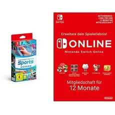 Nintendo Switch Sports (inkl. Beingurt) - [Nintendo Switch] + Nintendo Switch Online Mitgliedschaft - 12 Monate | Switch Download Code