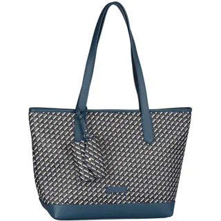 Tom Tailor »Xenia« Damen Umhängetasche, Reißverschluss Groß Blau