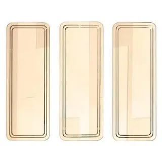 Goldenes Modernes Spiegel Set Wandspiegel Schminktisch Spiegeln 3tlg