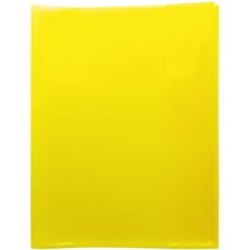 HERMA 19623 Heftumschläge Quart Transparent Gelb, 10 Stück, Hefthüllen aus strapazierfähiger, abwischbarer & extra dicker Polypropylen-Folie, durchsichtige Heftschoner Set für Schulhefte, farbig
