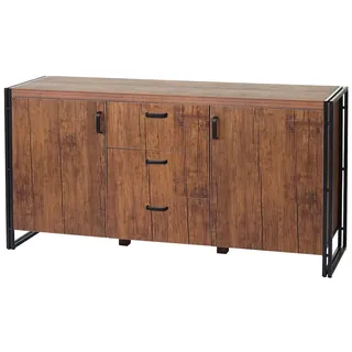 Mendler Sideboard HWC-A27 80 x 160 x 40 cm Braun