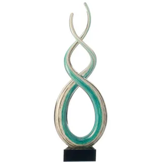 LEONARDO Deko-Figur Rotate 38 cm Glas Blau Türkis