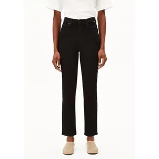 LEJAANI HIGH WAIST SLIM JEANS |  Bio-Baumwoll Mix X-Stretch - schwarz (32-32)