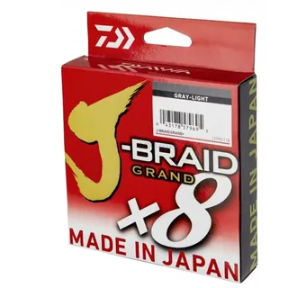 Daiwa J-braid Grand X8 geflochtene Schnur 135 M / Grey - 0.130 mm