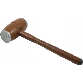 Holz Fleischklopfer zweizackig 30 cm braun für Schnitzel