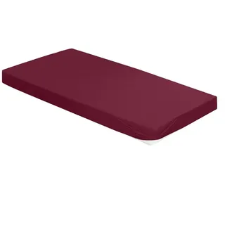 IRISETTE Spannbettlaken Jersey 180 x 200 - 200 x 220 cm rot