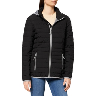 G.I.G.A. DX Damen Steppjacke/Casual Funktionsjacke in Daunenoptik mit Abzippbarer Kapuze Uyaka, Schwarz, 50, 28041-000