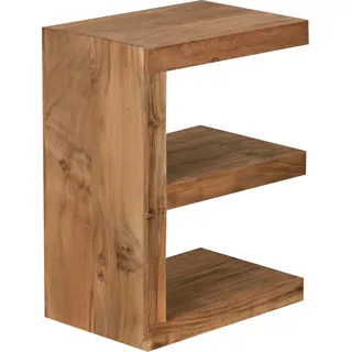 Landhaus-Tisch - Eiche Holz - 60cm Höhe - Braun - Wohnzimmer - Braun