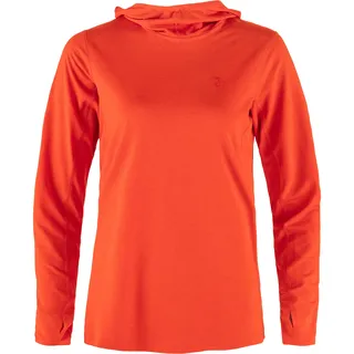 Fjällräven Damen Abisko Sun-Hoodie, Flame Orange, XXS