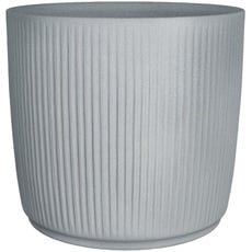 Bild Linetto 40, Pflanzgefäß/Blumentopf/Pflanzkübel, rund, Farbe: Stony Grey, hergestellt mit recyceltem Kunststoff, 10 Jahre Garantie, für den Außenbereich