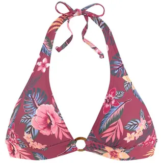 s.Oliver Triangel-Bikini-Top Damen rostrot-bedruckt Gr.34 Cup A/B