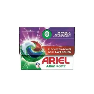 ARIEL COLOR+ Allin1 PODS Waschmittel Caps, 15 St.