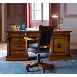 Luxus Washington Büro Set Italienische Möbel Büro 3tlg. Barock Rokoko Schrank