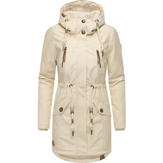 Ragwear Wintermantel "Elsie", Damen, Gr. XXXL(46), beige, Außenmaterial: 65% Polyester, 35% Baumwolle; Innenfutter: 100% Polyester; Wattierung: 100% Polyester, tailliert ca.