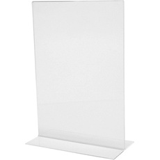 Bild TA220 Tischaufsteller T-Form Verwendung für Papierformat: DIN A4 Glasklar
