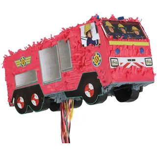 Magni Pull-Pinata Feuerwehrmann Sam Rot