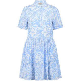 Cartoon Blusenkleid Blau/Weiß 44