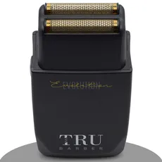 TRU BARBER Rasierer Herren Elektrisch Shaver Evolution 9.000 U/min Professioneller Kopfrasierer Folienrasierer Bartschneidemaschine 0 mm