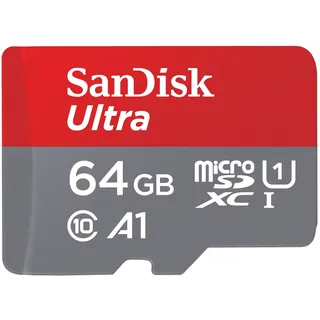 Ultra microSD + SD-Adapter UHS-I U1 A1 140 MB/s 64 GB