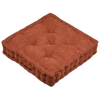Bodenkissen Dandy 45/45/10 cm , Rot , Textil , Heimtextilien, Wohntextilien, Kissen