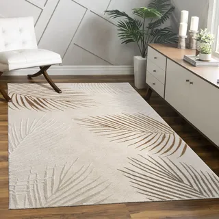 Paco Home Tuana 218 Kurzflorteppich 80 x 150 cm Beige