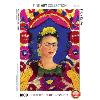 Eurographics 6000-5425 - Selbstbildnis - der Rahmen von Frida Kahlo , Puzzle, 1.000 Teile