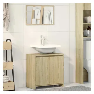 vidaXL Badmöbel-Set 2-tlg. Braun