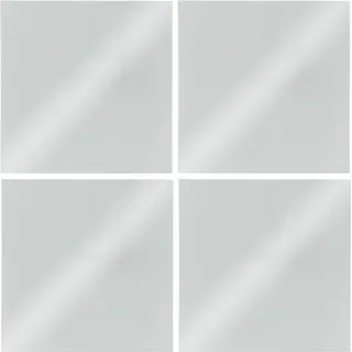 Set mit 4 selbstklebenden quadratischen Spiegeln - Silber