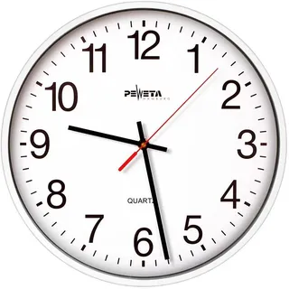 Peweta Quarz-Wanduhr 25,0 cm 44.130 weiß
