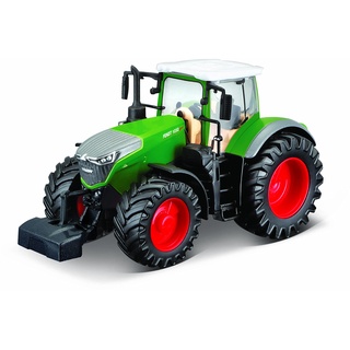 BBURAGO Traktor Fendt 1050 Vario: Spielzeugtraktor mit Schwungrad-Antrieb, abnehmbare Fahrerkabine, ab 3 Jahren, 10 cm, grünelb 18-31611