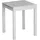 Gartentisch 65 x 65 x 75 cm Silber/Grau