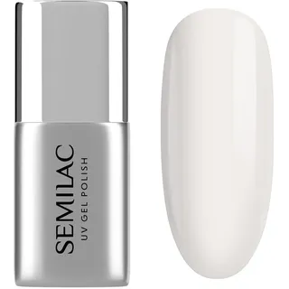 Semilac UV Nagellack T31 Top No Wipe Milky 7 ml – Milchiger Top Coat, Weichzeichner-Effekt – Elegante Babyboomer & Bridal Looks