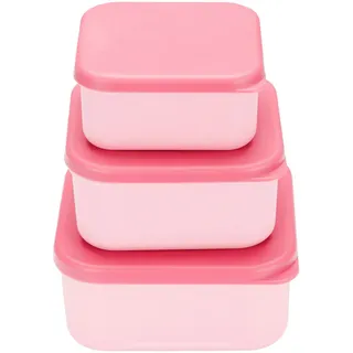 Avelia Vorratsdosenset , Rosa , Kunststoff , 3-teilig , BPA-frei, ISO 9001, Lfgb, Bsci, Europäischer Sicherheitsstandard , hitzebeständig, lebensmittelecht, mikrowellengeeignet, stapelbar , Küchenzubehör, Vorratsbehälter, Vorratsdosen