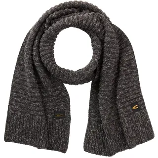 camel active Herren Schal aus reiner Baumwolle Schwarz, menswear-OS