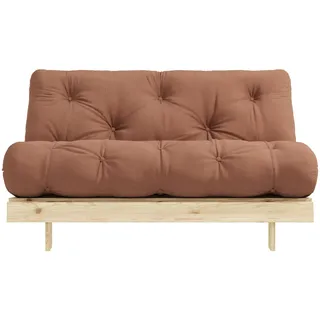 Karup Roots Schlafsofa Baumwolle 2-Sitzer Braun