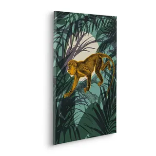 KOMAR Leinwandbild »Sneaky Monkey - Größe 40 x 60 cm« Natur 1 Stk. tlg. Keilrahmenbild mi Echtholzrahmen, bunt