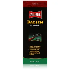 Bild Balsin Schaft-Öl rotbraun 50ml Flasche - Holzschutz gegen Regen, Nässe, Fäulnis und Schimmel