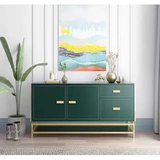 Kommode Design Sideboard Anrichte Schrank Holz Modern Wohnzimmer Neu - Grün