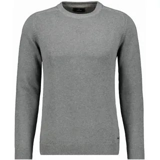 RAGMAN Rundhalspullover RAGMAN, Herren, Gr. 54, grau (grau, melange), Strick, 100% Baumwolle, Rundhals, Pullover Rundhalspullover