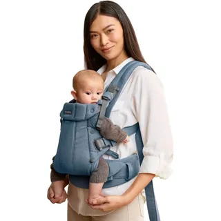 BabyBjörn Babytrage Harmony, Gewebt Melange, Blau