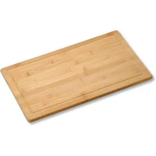 KESPER Schneide- und Abdeckplatte aus Bambus mit Saftrille/Herdabdeckplatte/Brotzeitbrett