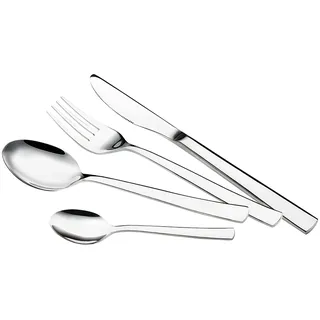Blaumann iShiny Complete Besteck 24 Teile Edelstahl Poliert, Besteck-Set 6 Personen, Haushalt, Camping, Hotels, Cutlery Set Modernes und elegantes Design