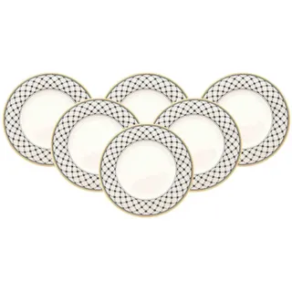 Villeroy & Boch »Speiseteller Audun Promenade ø 27,1 cm 6er Set weiß-grau-gelb«, gelb),