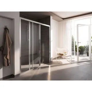 Koralle Duschschiebetür 3-teilig myDay Comfort SBF3F links 140 1365-1405x2000mm, VJ05514020AA1, Duschkabine: Rahmen: Silber Matt, Glas: ESG