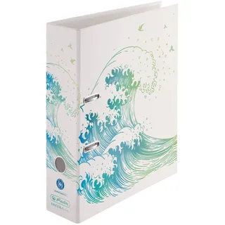 Herlitz Ordner maX.file, A4 8cm GREENline Welle