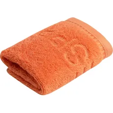 Esprit Seiftuch »Modern Solid«, (3 St.), Waschlappen im Set, vegan produziert, orange