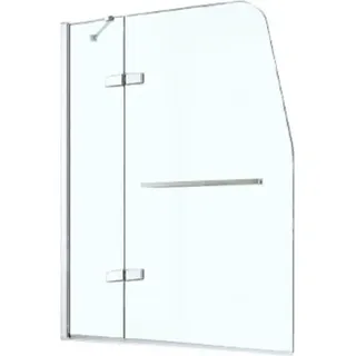 Glaszentrum Hagen Badewannenaufsatz 120x140 cm Klarglas 2teilig - Transparent