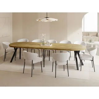 WFL GROUP Twixy Ø 100 cm Eiche Hell Braun