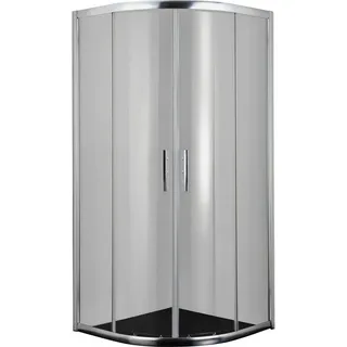 Runddusche , Chromfarben , Metall, Glas , 90x200x90 cm , Badezimmer, Baden & Duschen, Duschkabinen