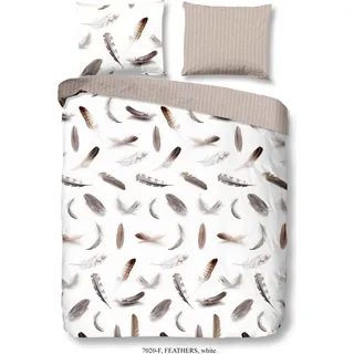 Good Morning Bettbezug "veren" - Weiß - (140x200/220 cm) - Baumwolle 100% Flanell - Weiß